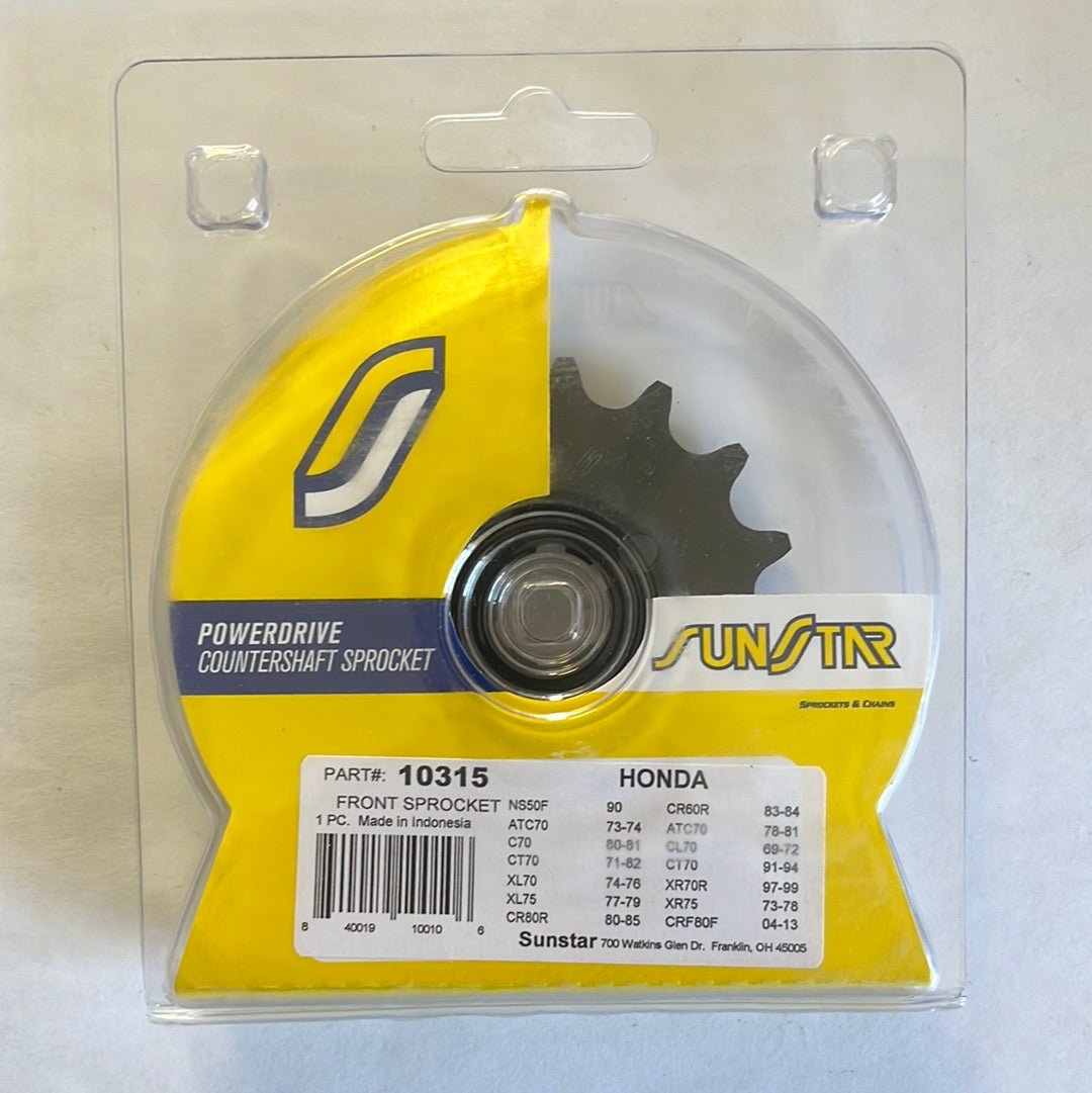 SunStart Front Sprocket 15T-420 Stock for CT70 3 Speed